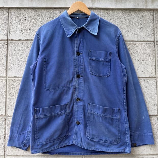 1970s FADED WASHED SHARP COLLAR 프렌치워크자켓