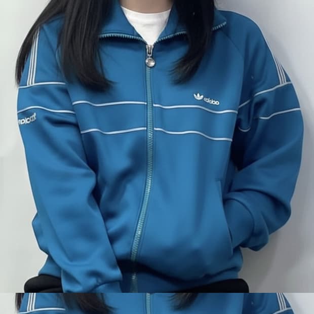 일본 아디다스x데상트 서독 져지/빈티지 80's 트랙탑