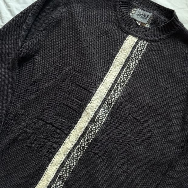 베르사체 진 쿠튀르 니트