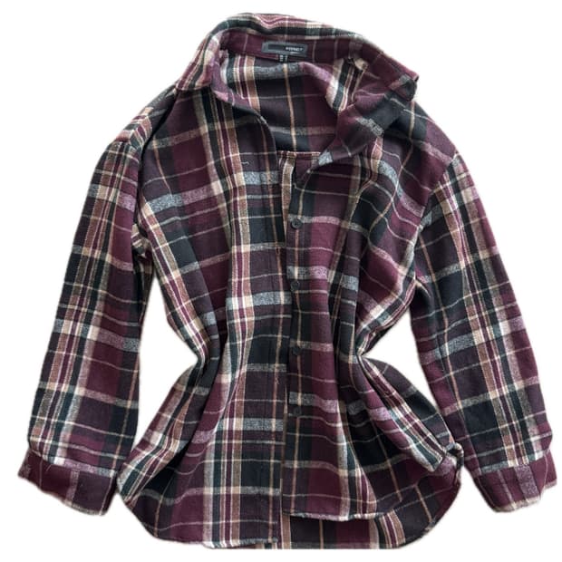 H:CONECT 레드 체크 셔츠