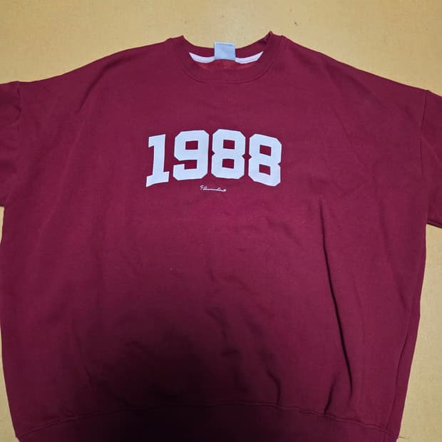 필루미네이트 1988 맨투맨 버건디 XL