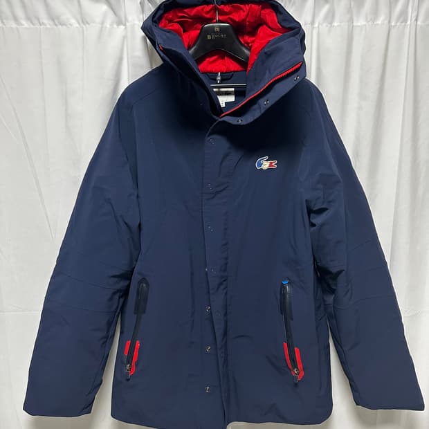 no.180 라코스테 신형 하이넥후드 패딩 점퍼xl