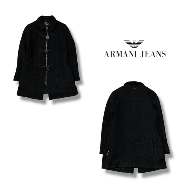  아르마니진스 니트 더플 코트 y14341