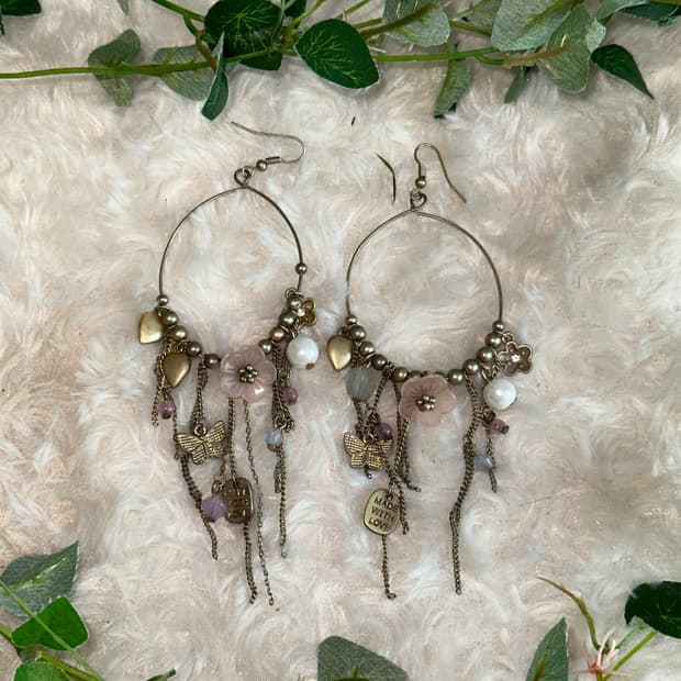 Grunge fairy drop earrings