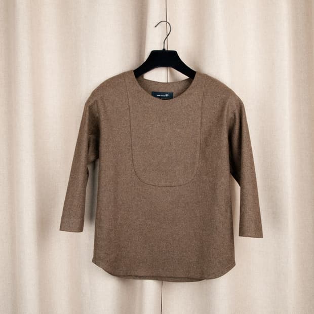 Wool Alpaca Side-zip Top