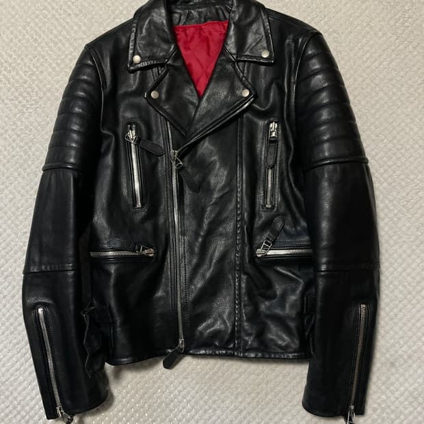 광희시장 웨스턴 무드 2WAY 카우하이드 소가죽 레더 자켓