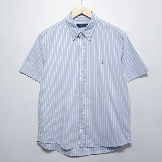 105 POLO 폴로 랄프로렌 스트라이프 옥스포드 반팔 셔츠