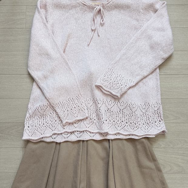 울 미니 스커트