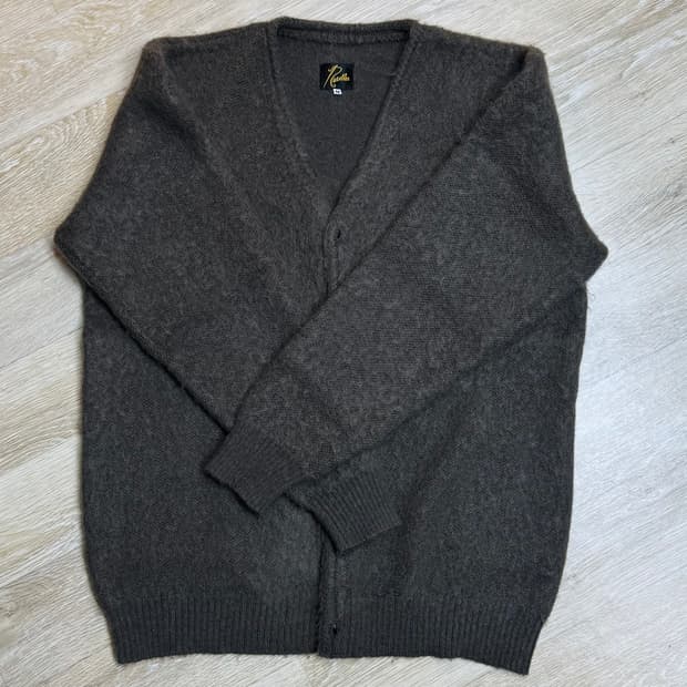 니들스 모헤어 가디건 M