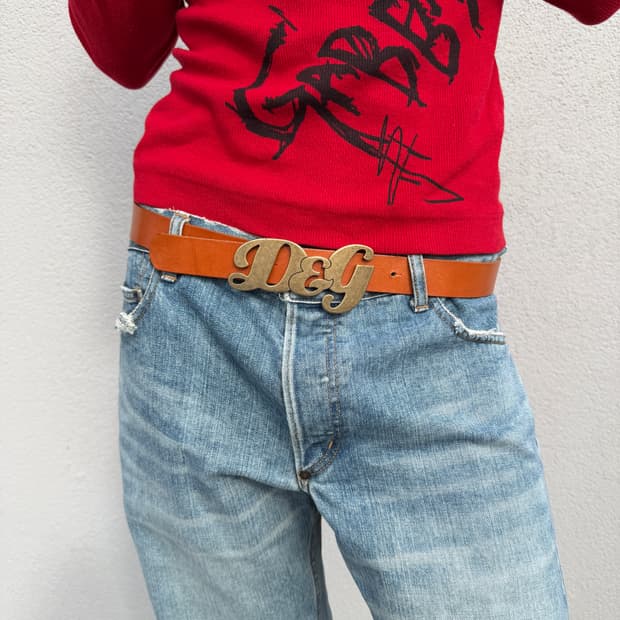 돌체앤가바나 레더 벨트