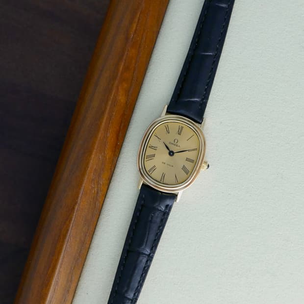 오메가 빈티지 드빌 엘립스 로만 여성용 시계