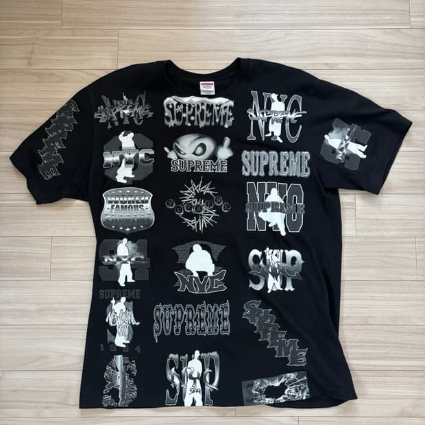 슈프림 플래쉬맨 티셔츠 블랙