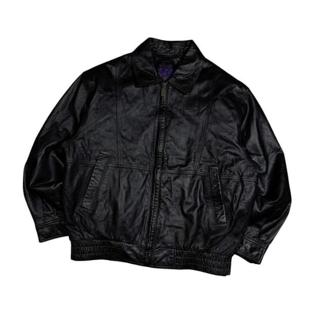 YvesSaintLaurent 입생로랑 쉽스킨 레더 블루종