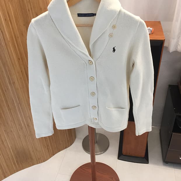 (WOMAN) 폴로랄프로렌 숄카라 니트가디건 M