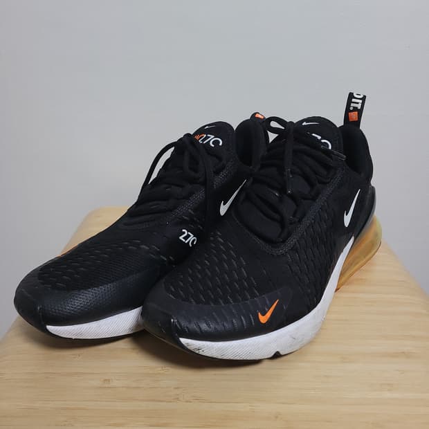 (265) NIKE 나이키 에어맥스 270 블랙 오렌지