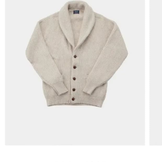 (새상품) 윌리엄로키 숄카라 가디건 