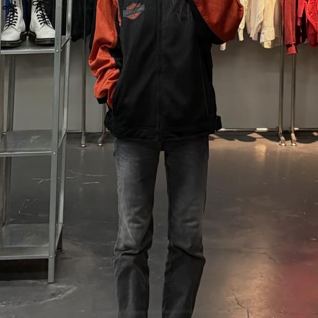 할리데이비슨 빈티지 메쉬 모터사이클 자켓 A3682