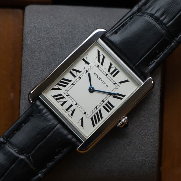 까르띠에 탱크 솔로 L 라지 시계
