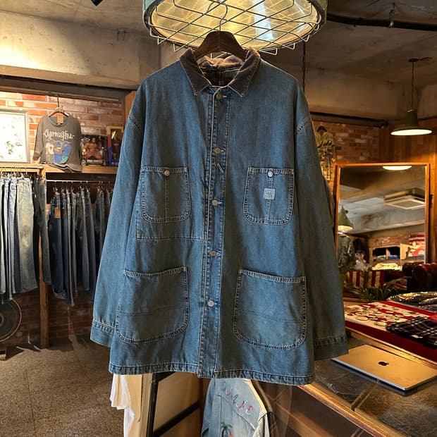  90s USA RRL 빈티지 더블알엘 데님 초어 자켓