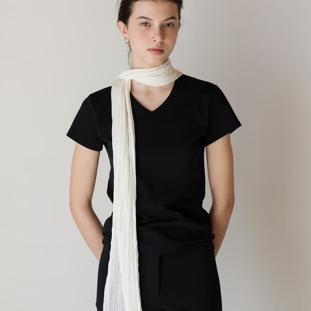 수아마르 Rua Wrinkle Scarf (Cream)
