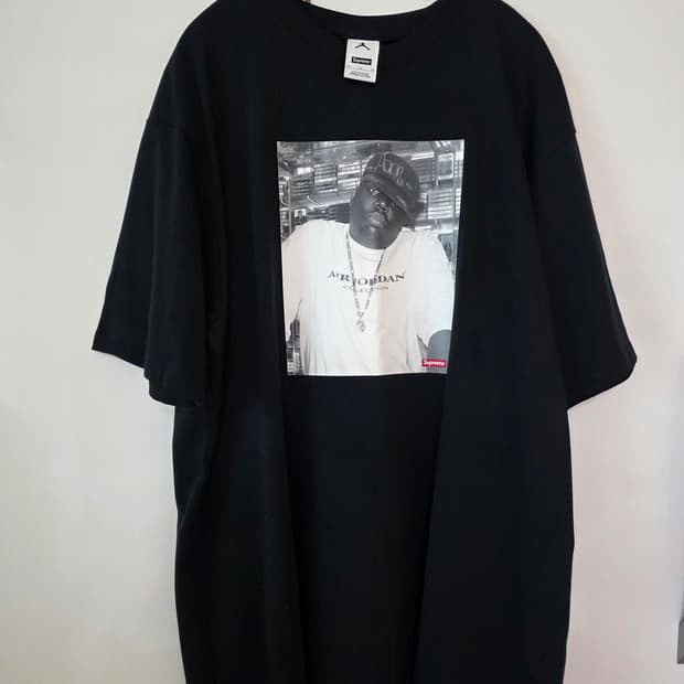 슈프림 x 조던 비기 숏슬리브 탑 블랙 - 24FW