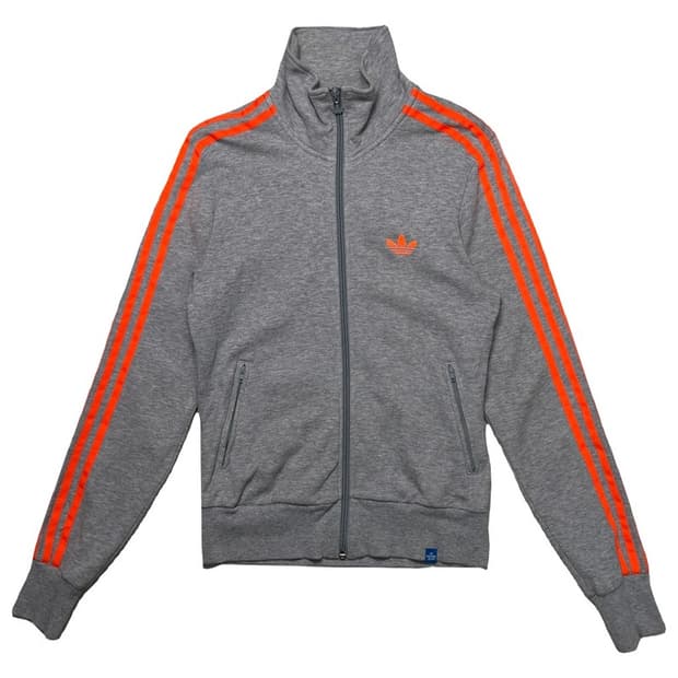 ADIDAS 트랙 저지 집업 그레이 M