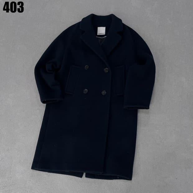 톰보이 더블 롱코트 