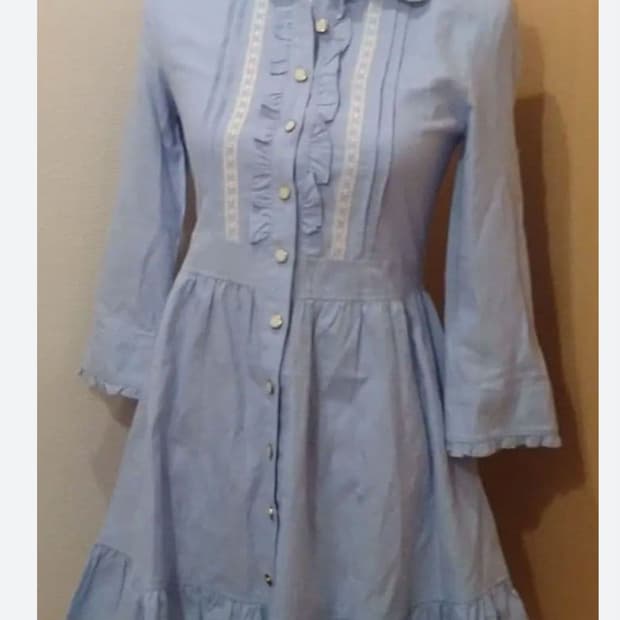 로디스포토 하늘색 원피스