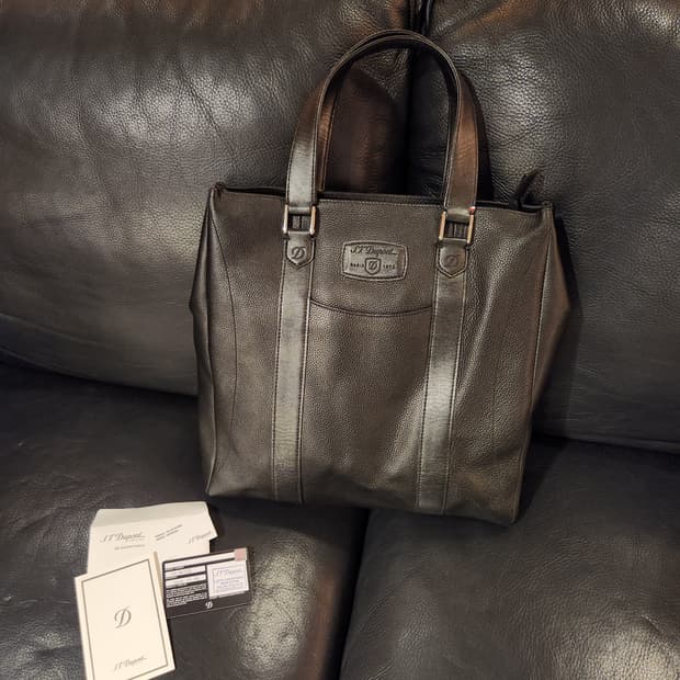 S.T.Dupont 듀퐁 라인D 소프트그레인 토트백 블랙