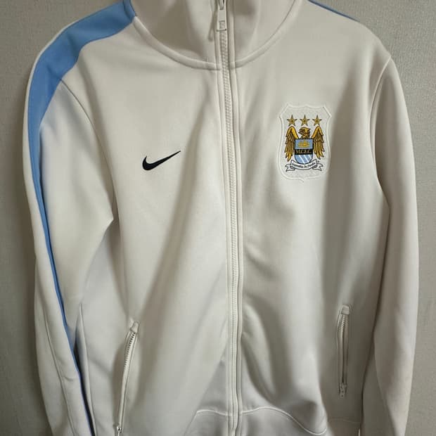 나이키 맨체스터 시티 대장급 져지 트랙탑 화이트 블루 맨시티 맨유