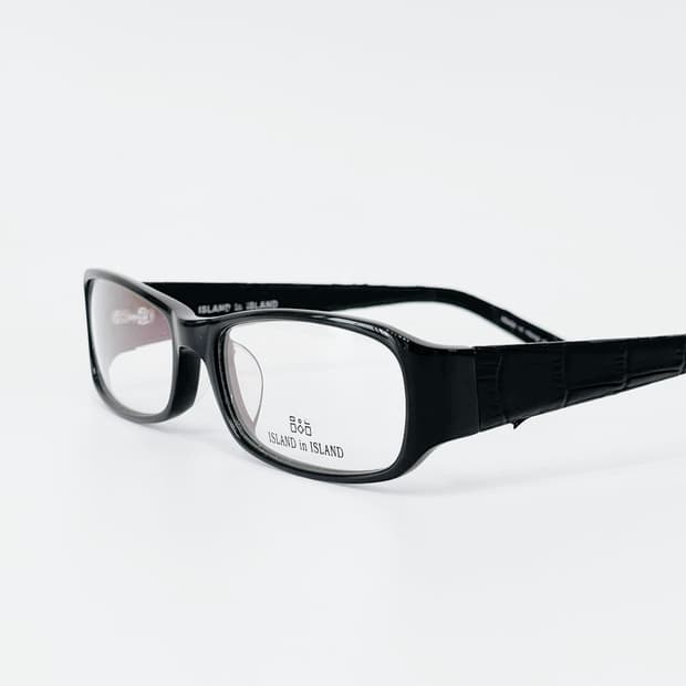 ISLAND in ISLAND 레드 가죽 뿔테 안경