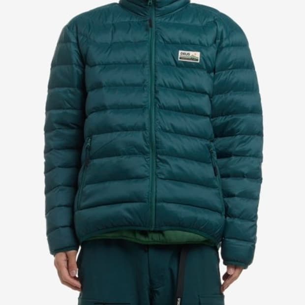 새상품) L 데우스 deus 경량패딩 그린