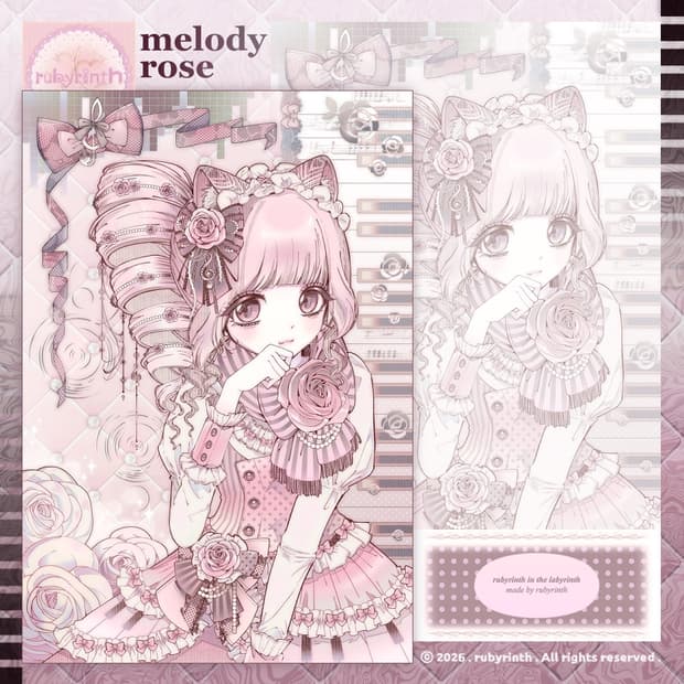 [rubyrinth] 멜로디 로즈 엽서