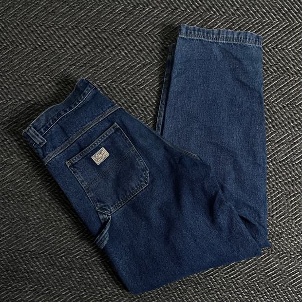 올드네이비 아메카지 와이드 데님 카펜터 워크 팬츠y 3132