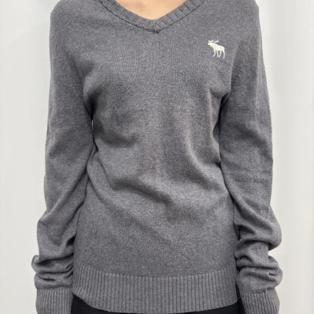 abercrombie logo knit