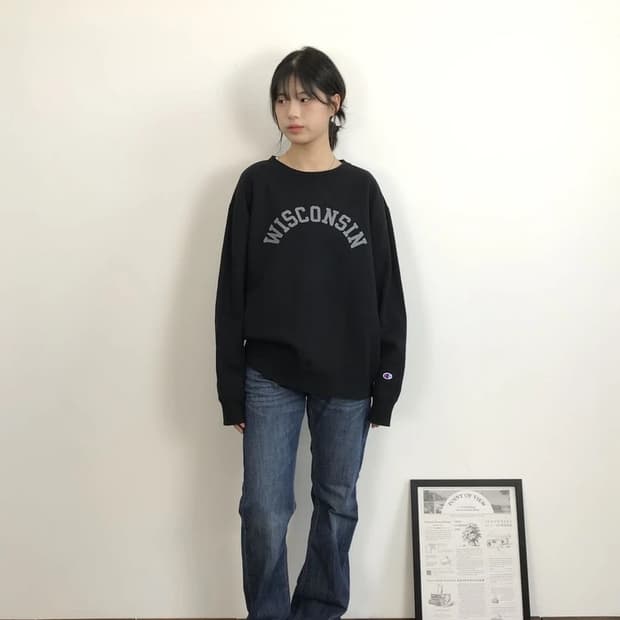 Champion Wisconsin Crewneck Sweatshirt