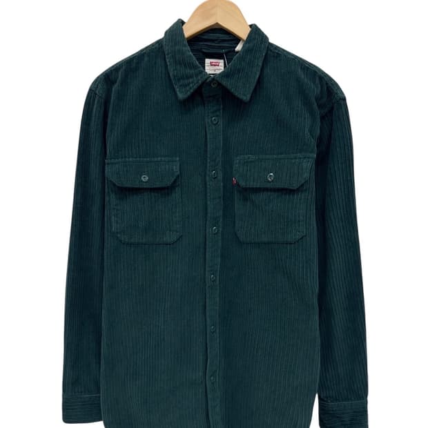 리바이스 코듀로이 골덴셔츠 그린 새상품 (M)