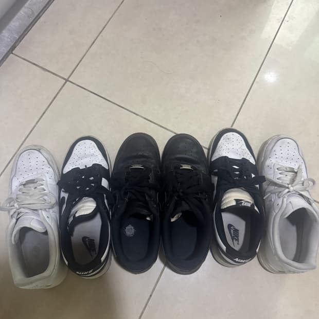 에어포스 흰/검/덤고래덩크