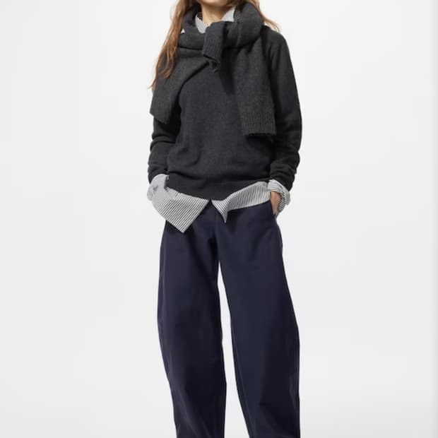 유니클로 저지배럴레그팬츠 NAVY 사이즈 M