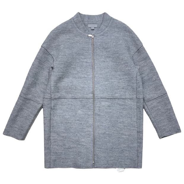 COS 그레이 울 집업코트 32