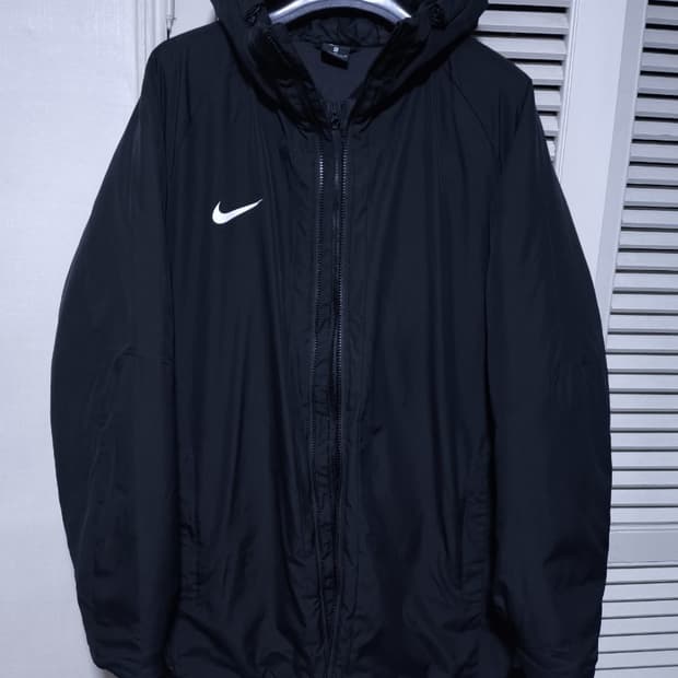 XL 나이키 더블 지퍼 경량패딩 롱후드