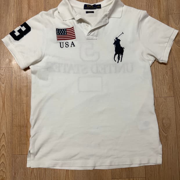 폴로 빅포니 성조기 usa 반팔 카라티 M