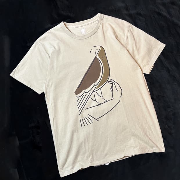 일본빈티지 버드 티셔츠