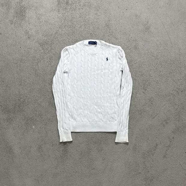 폴로 꽈배기 니트 XS