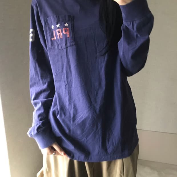 폴로 성조기 롱슬리브