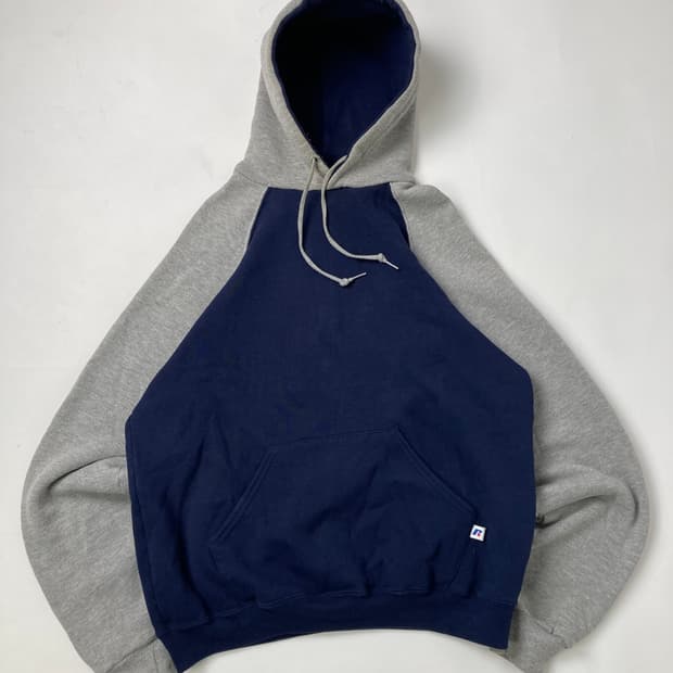 90s Russell Hoodie (navy/grey)