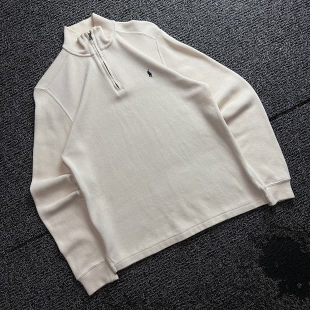 폴로 랄프로렌 포니로고 미니멀 하프집업 3754