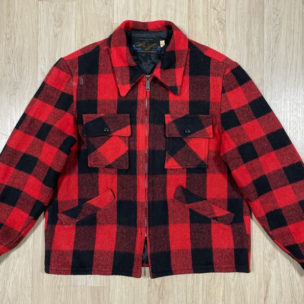 105) 70's 몽고메리워드 체크 매키노자켓(RRL&LVC&폴로)