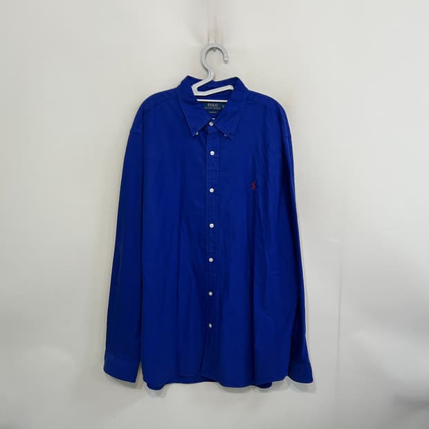 Polo 폴로 랄프로렌 블루 코튼 셔츠XXL 