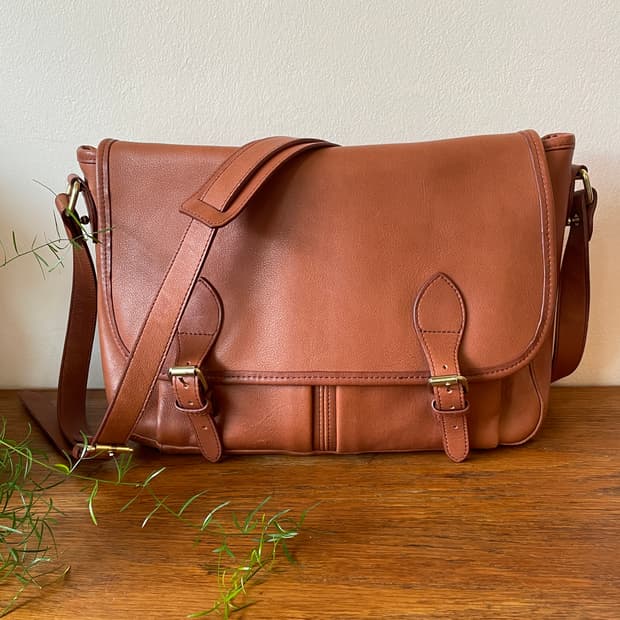 A.P.C. Leather Messenger Bag